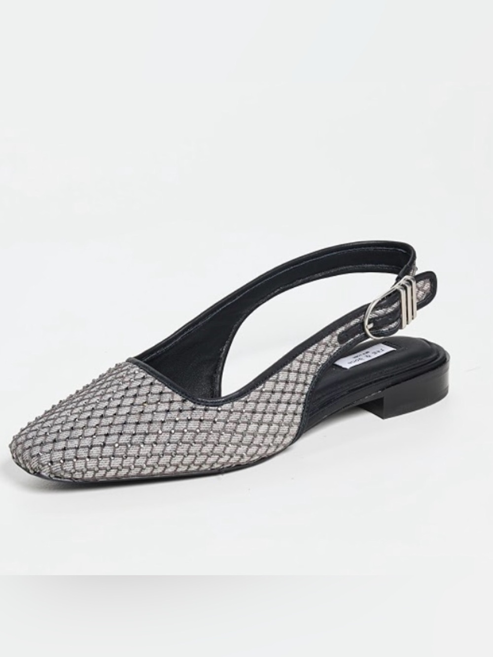 Rag & Bone Astra Mesh Rhinestone sling back flats